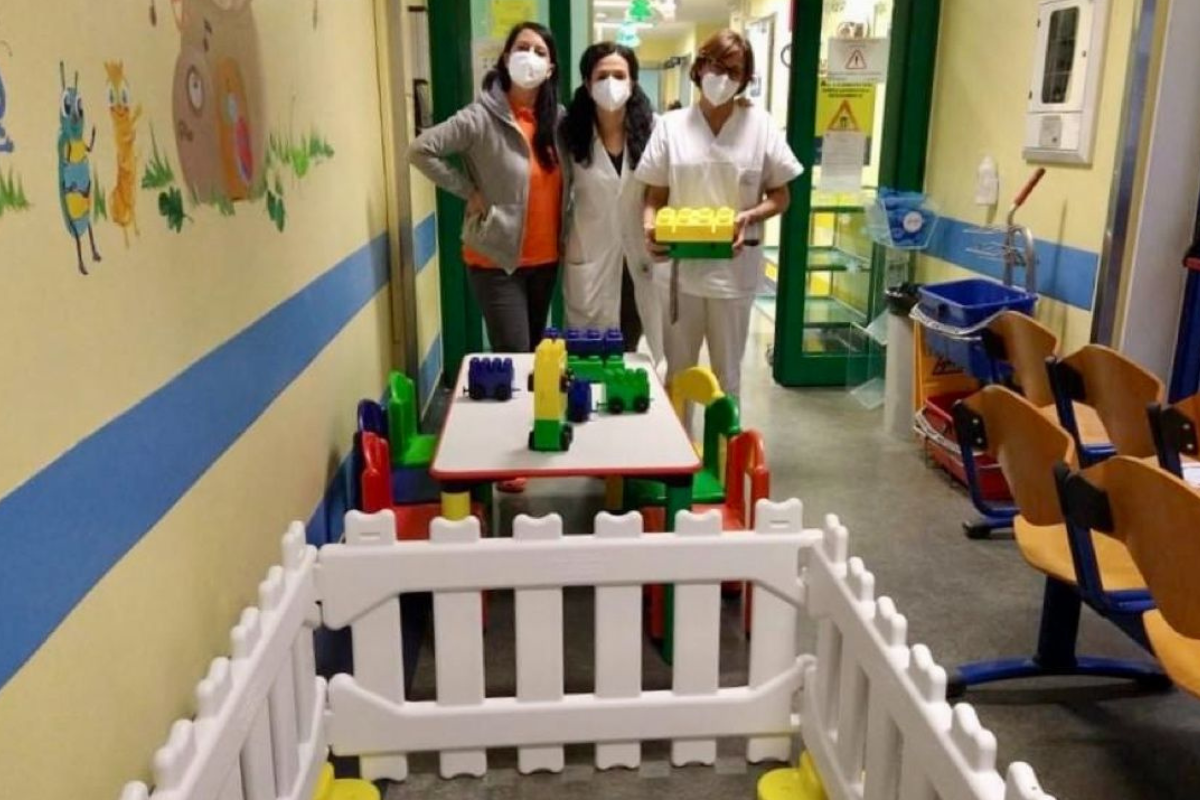 Donazione Italveneta Didattica alla Fondazione Città della Speranza a sostegno della ricerca pediatrica e dei bambini malati.