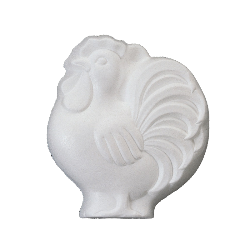 Confezione 2 galli in rilievo da appendere h.240mm in polistirolo pressato