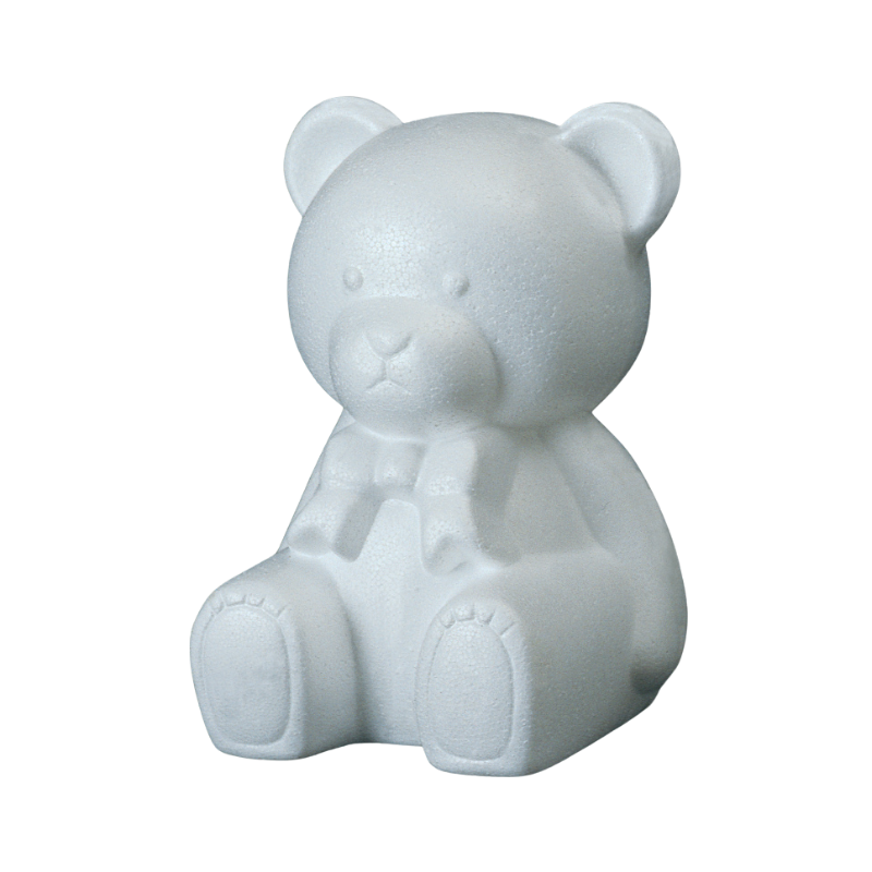 Confezione 2 salvadanai a forma di orso h.200 mm in polistirolo pressato