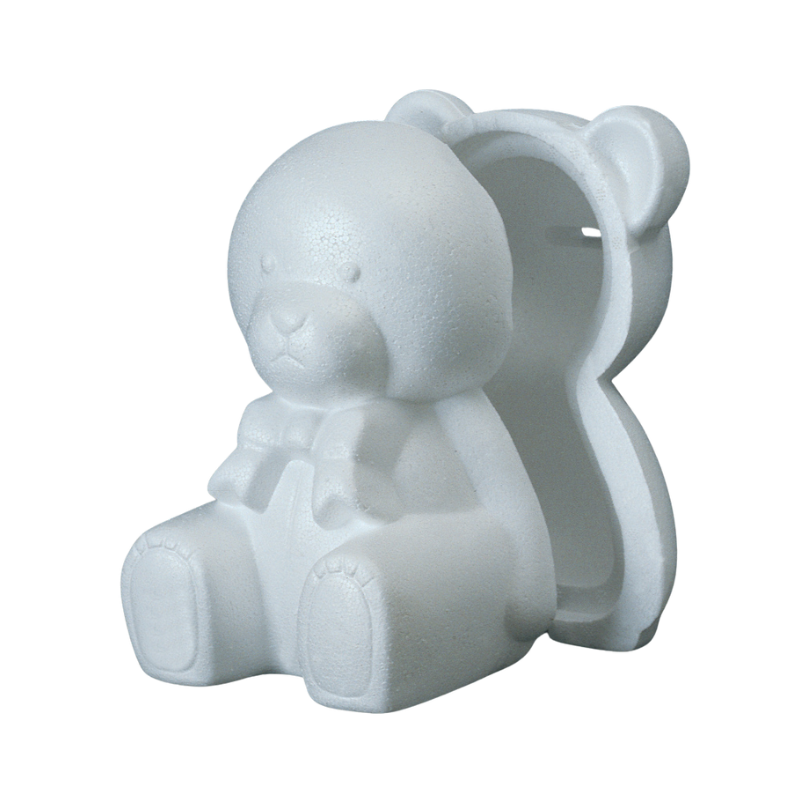 Confezione 2 salvadanai a forma di orso h.200 mm in polistirolo pressato - immagine 2